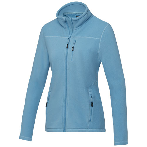 Polaire publicitaire femme zippée recyclée Amber Bleu NXT